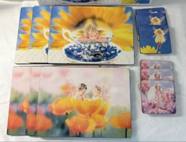 Tisch Untersetzer Set mit Feen/Engelmotiven