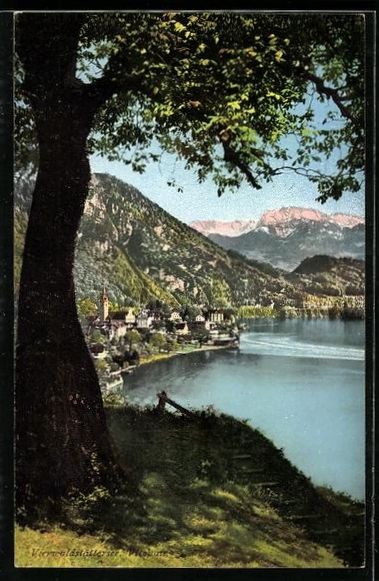 Cartes postales: Vitznau, Ortspartie am Vierwaldstätters – D'occasion à Berlin par bartko-reher