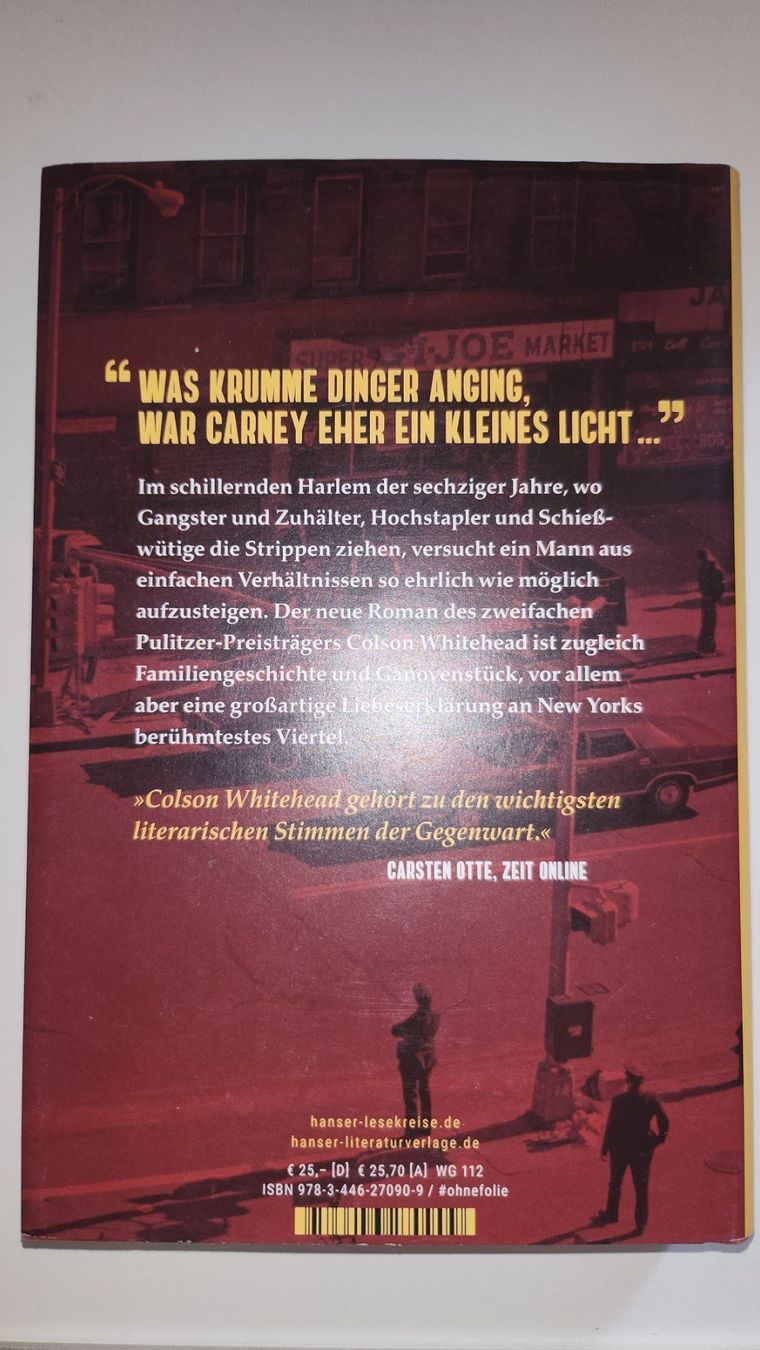 Libri: Colson Whitehead - Harlem Shuffle, deutsch – Usato da Dietikon venduto da Buchantiqdietikon 1
