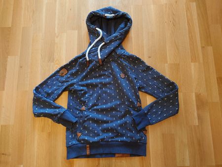 Naketano Kapuzenpullover Anker Muster Grösse M guter Zustand