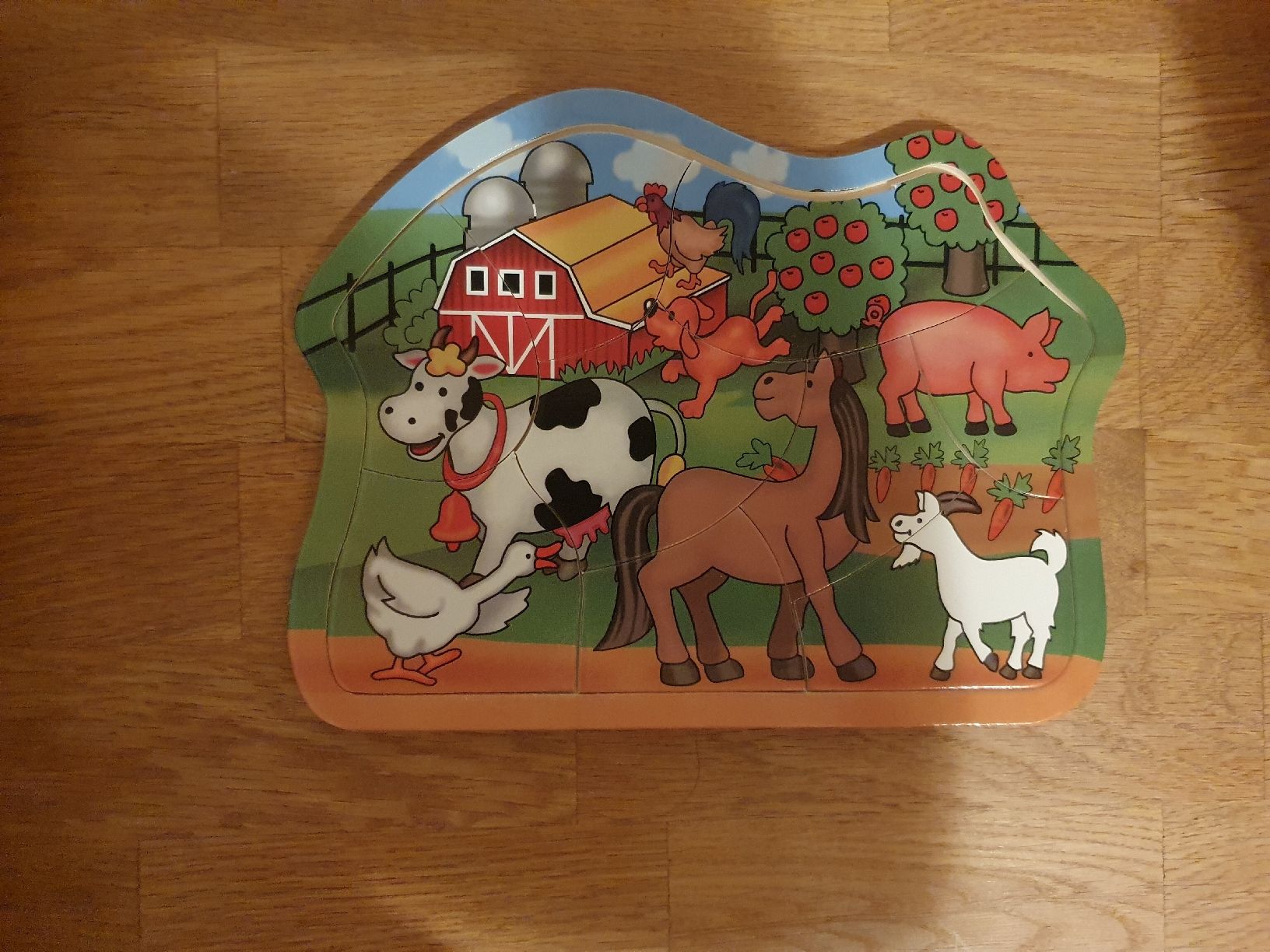 Puzzle: Wooden Puzzle Farm Animals Shaped – Usato da Sirnach venduto da eftix