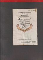 Schweizer Luftwaffe, TECNICAL Manual F-5E