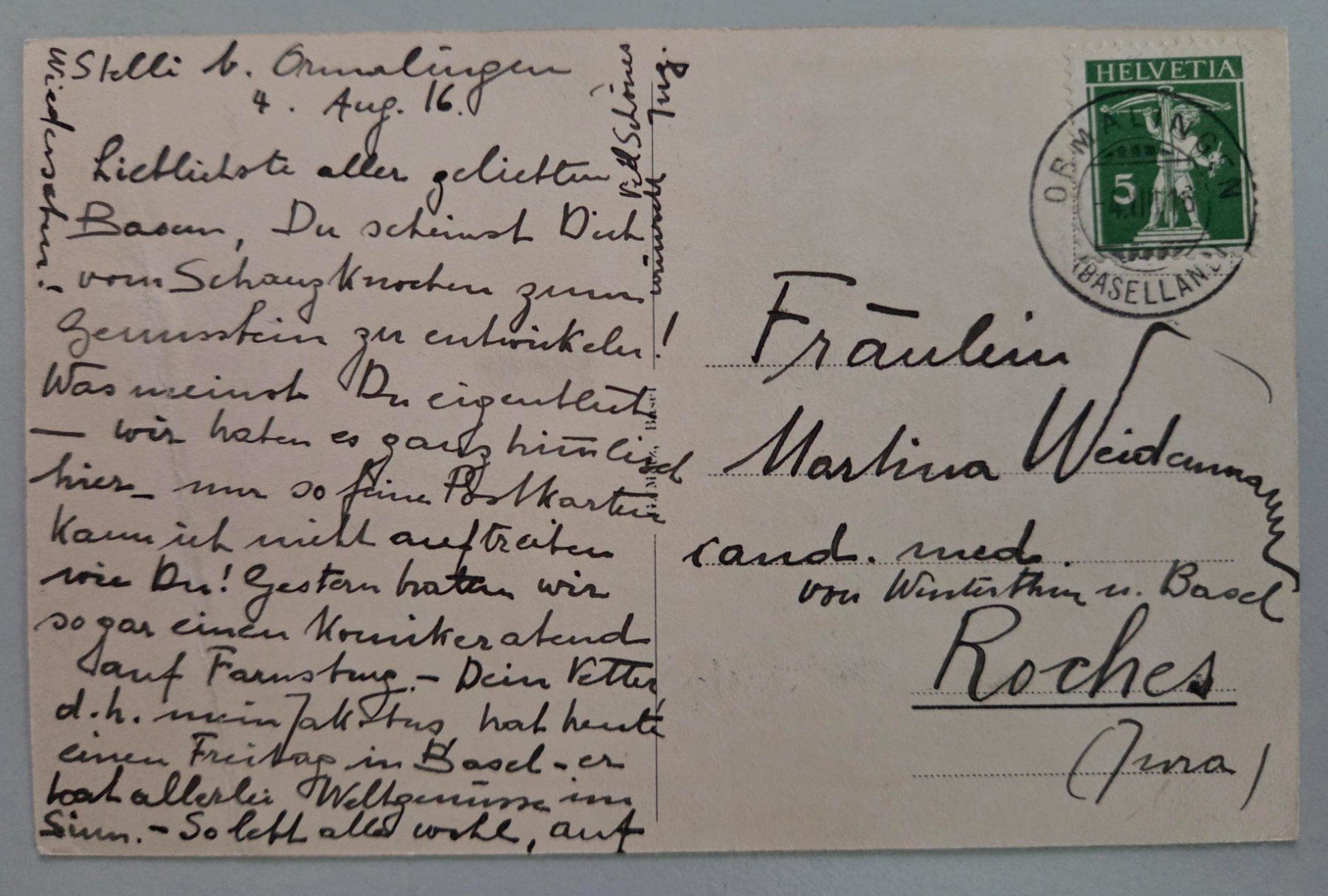 Cartes postales: Ansichtskarte Ormalingen Baselland - Stelli 1916 – D'occasion à Luzern par Kartenansicht 1