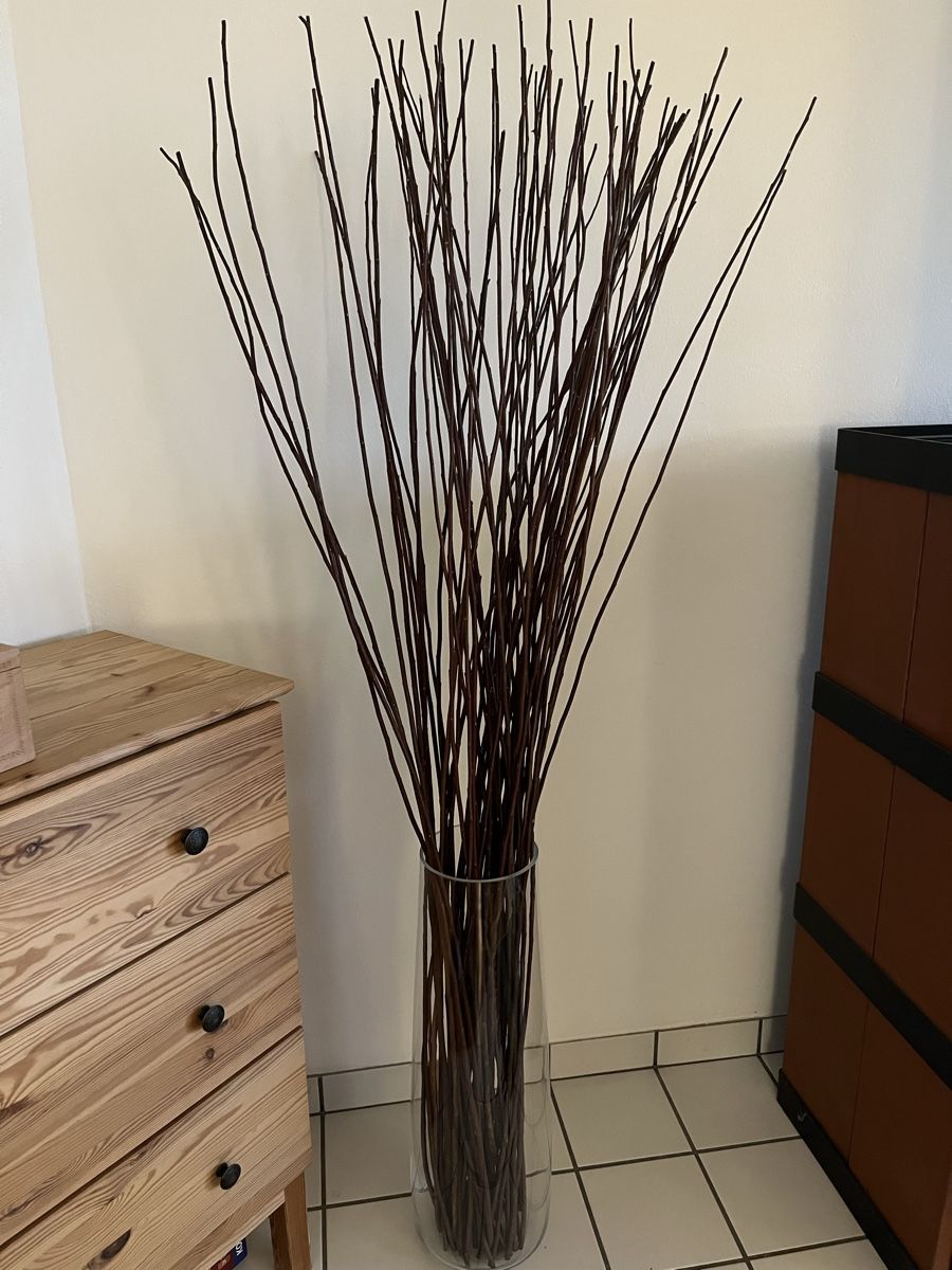 Tutte le decorazioni: Hohe Vase mit Weidenruten – Usato da Wetzikon ZH venduto da chr_6qf7
