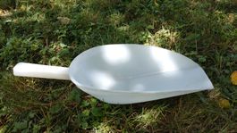 Schaufel weiss Kunststoff Universal gross Zustand gut