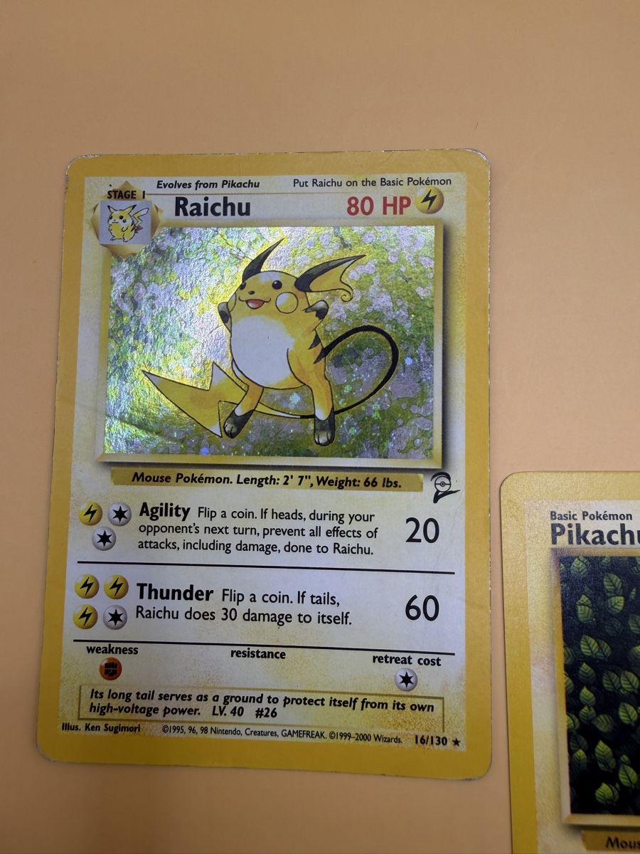 Pokémon Sammelbilder & Trading cards: Raichu & Pikachu – Gebraucht aus Wetzikon ZH von KartenKid 2