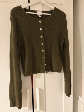 Strickcardigan H&M olivgrün