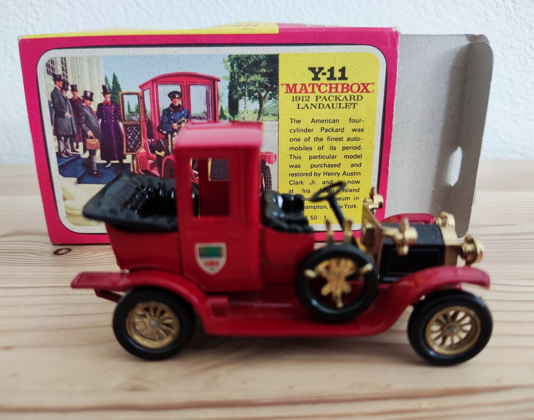 Matchbox Modellini d'auto: Y-11 MATCHBOX 1912 PACKARD LANDAULET – Usato da Chur venduto da Nisami 4