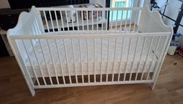 Pinolino Kinderbett mit Matratze weiss neuwertig 70x140cm 