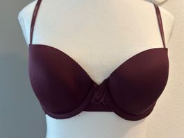 Balconette - BH mauve wine mit Spitzen von Calvin Klein