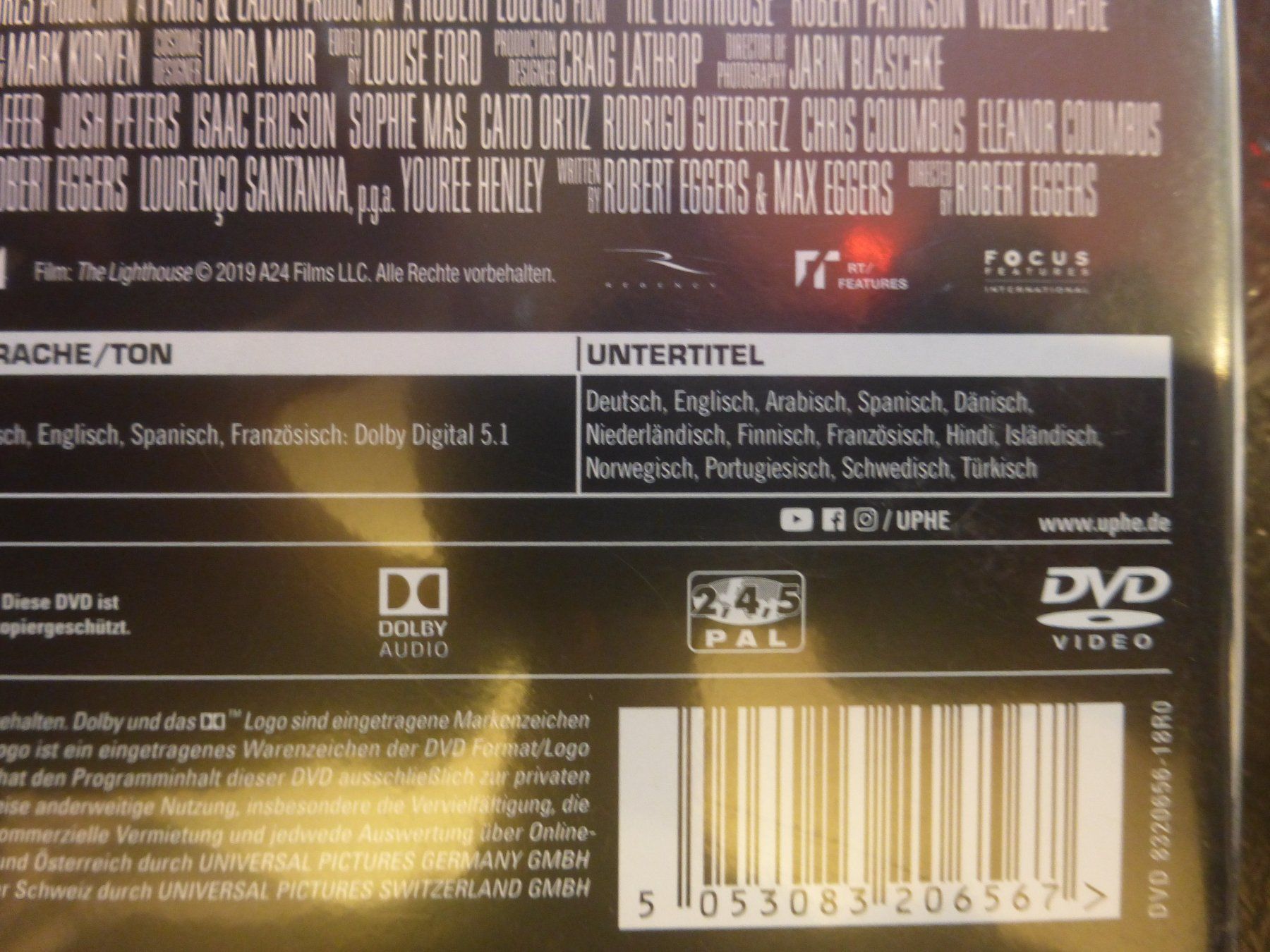 Alle DVDs: Der Leuchtturm Lightouse Robert Eggers DVD – Gebraucht aus Zumikon von psisound 3