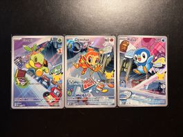 3x Pokémon TCG Sinnoh Starter Cards - Great Summer Deal!
