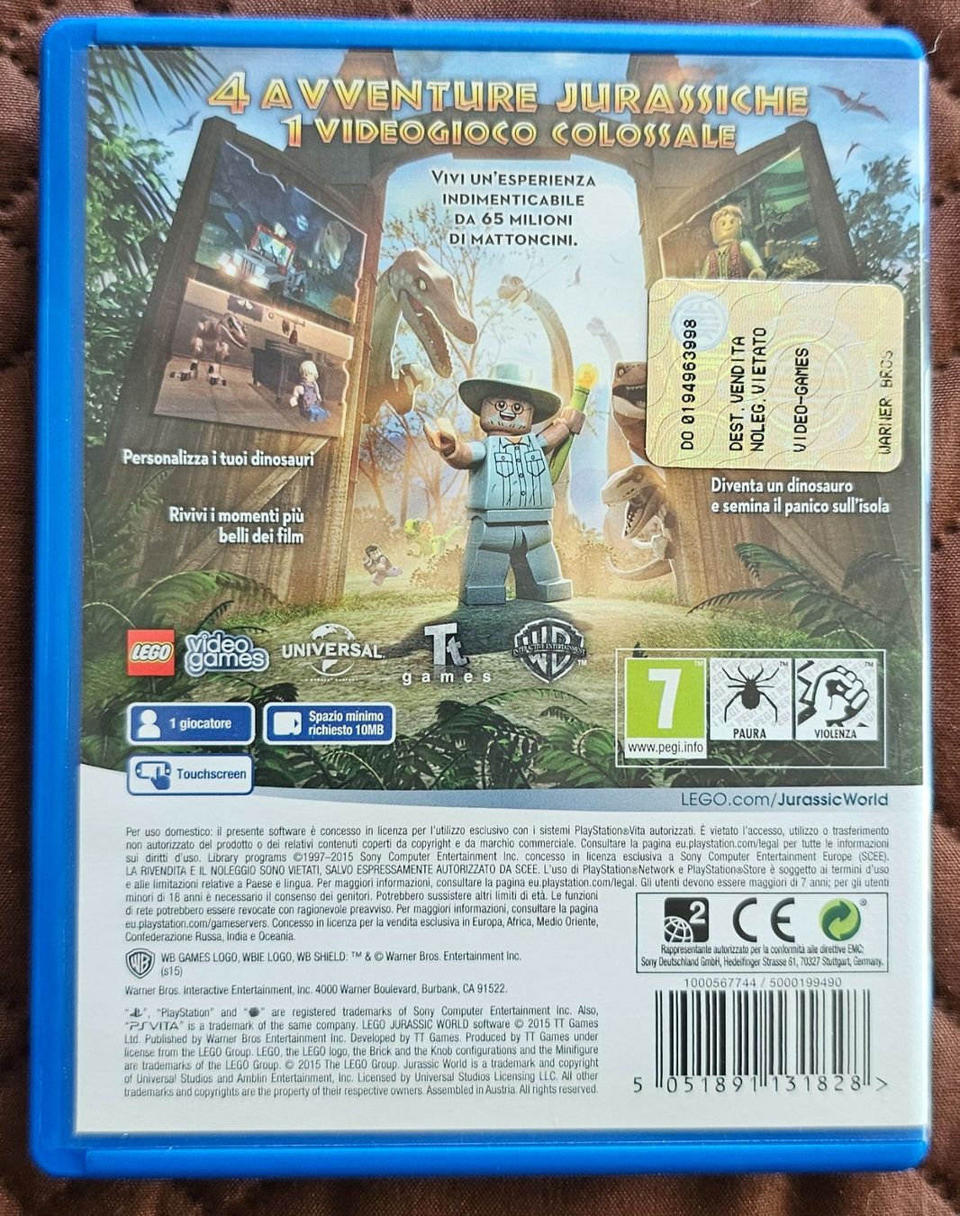 Sony Giochi: PS Vita - Lego Jurassic World – Usato da La Garde venduto da The_Hammer76 1
