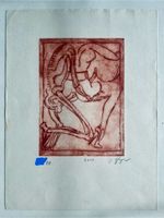 Seltene HR Giger Radierung, Kunst, Druck