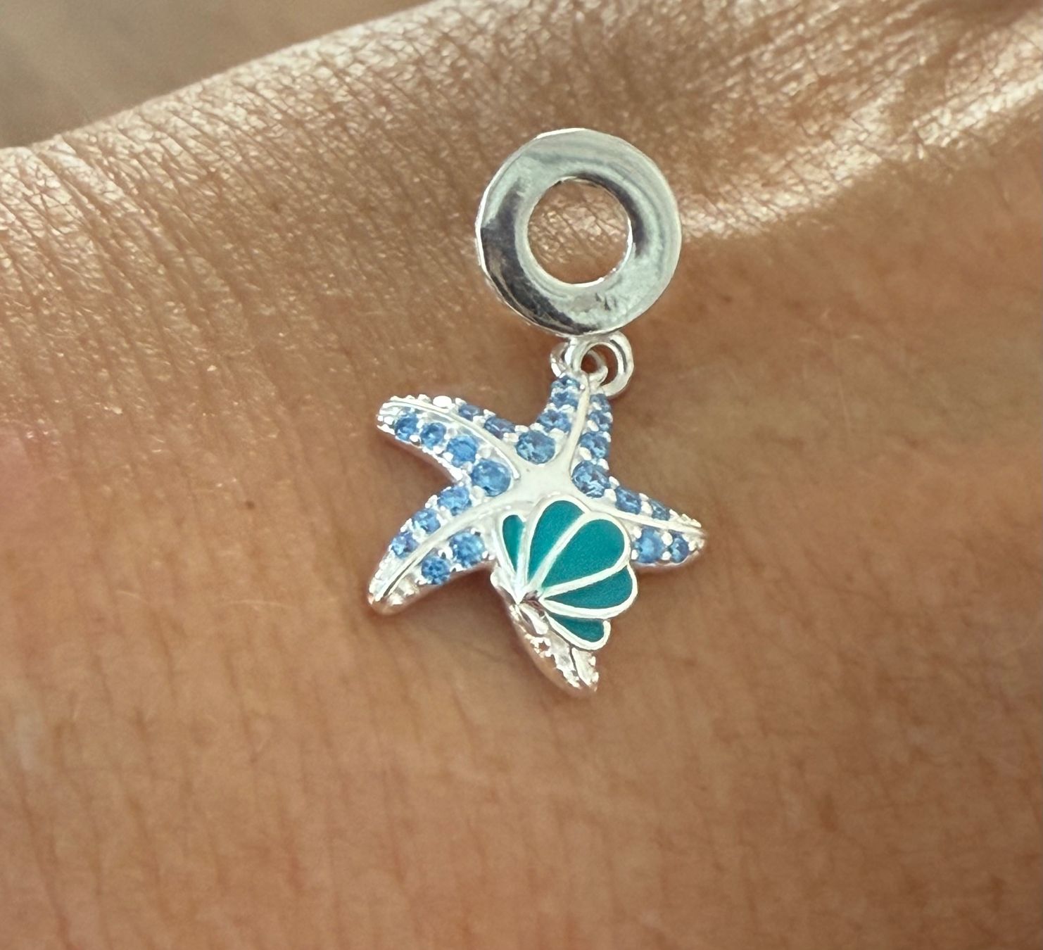 Bracciali & Braccialetti: Charm Anhänger, Seestern mit Zirkonia – Nuovo e nell'imballaggio originale da Ebikon venduto da elischka 2
