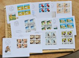 10 FDC en blocs de 4, 2005