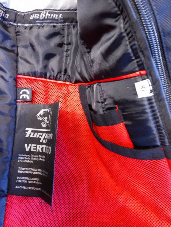 Giacche: Veste moto Furygan Vertigo XL toutes saisons noir/blanc – Usato da Noréaz venduto da Jeanneretp 3