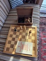 Schachspiel aus Holz inkl Anleitung