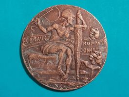 Medaille 1923, Räubergerichtshof in Mainz, 36mm