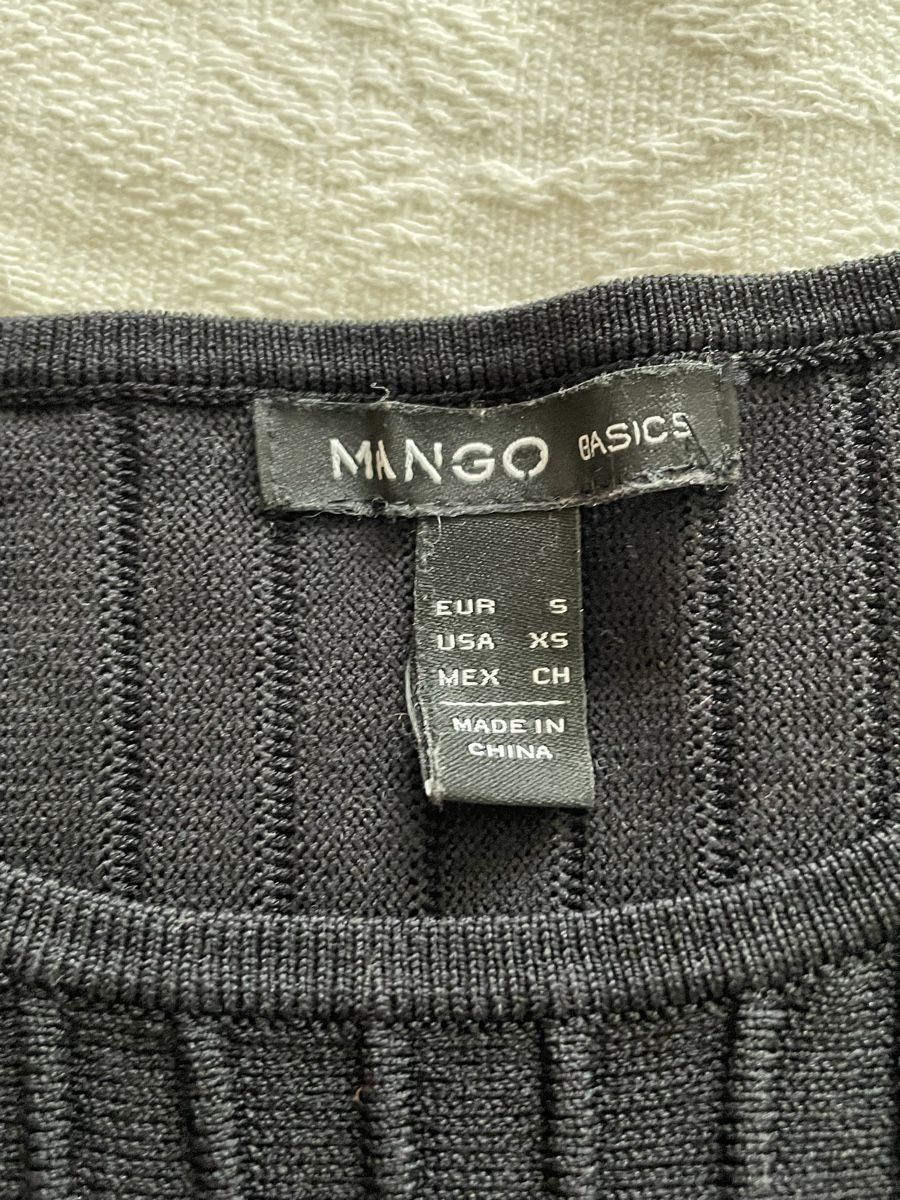 Mango Vestiti: Schwarzes Strickkleid v. Mango / Gr. S/XS – Usato da Basel venduto da Mrs_Bee 2