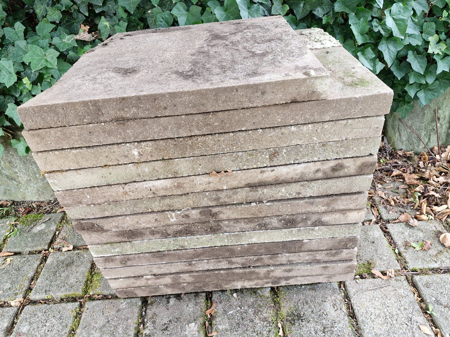 Piatti di portata: 12 Gartenplatten 75 x 50 x 5 cm – Usato da Gerzensee venduto da Neggimann 1
