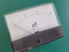 Drehspul-Messinstrument 30 uA DC