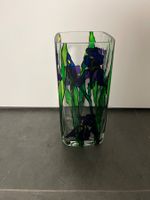 Iris Vase handbemalt im Tiffany Stil