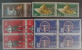 3954) 320-23, Werbemarken 1955, ET im 4-Block Kt. 75.-++