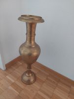 Grosse Blumenvase Messing Vintage Deko