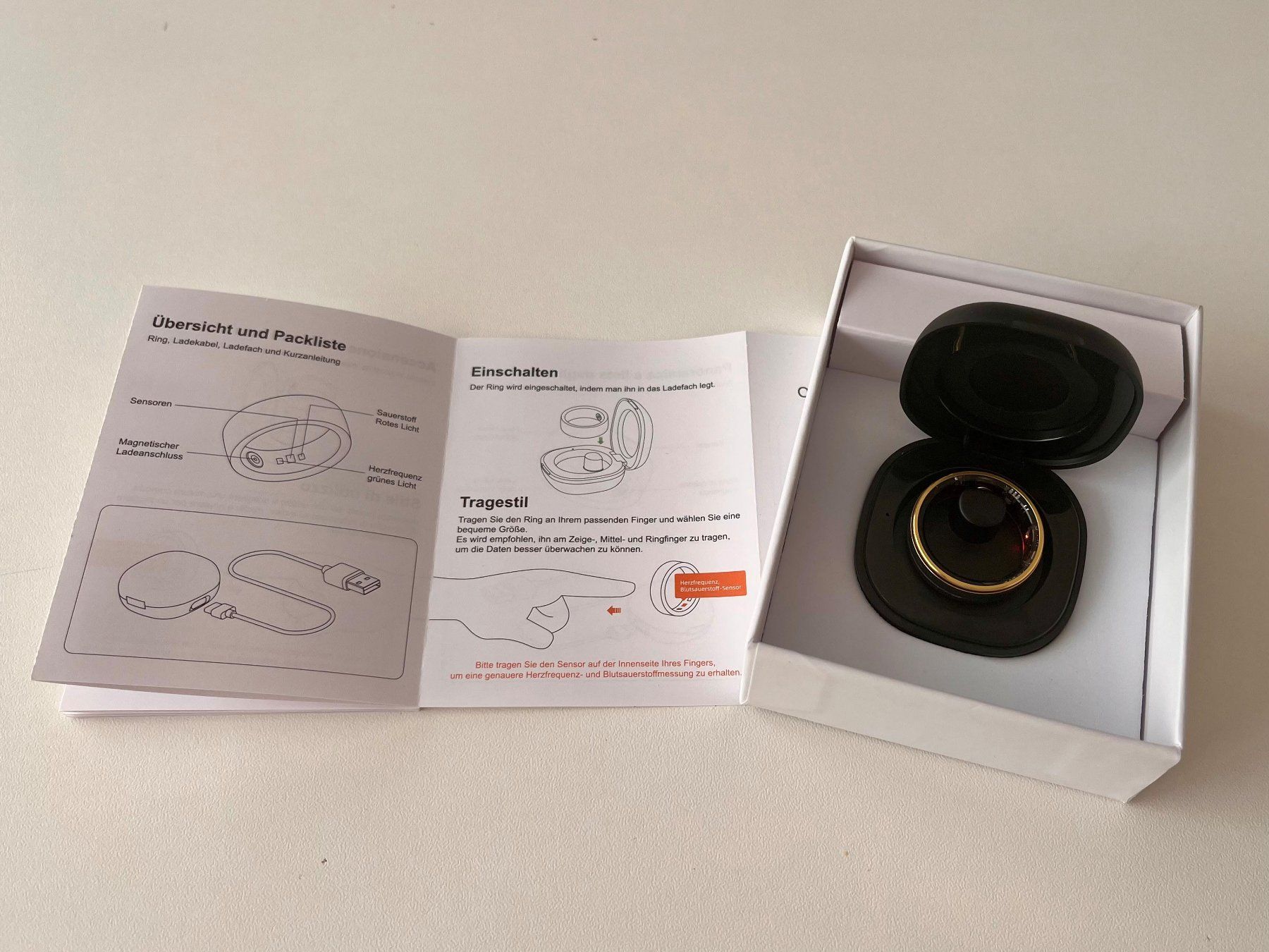 Smartwatch: Fitnesstracker Ring zur Überwachung der Körperfunktionen – Nuovo e nell'imballaggio originale da Pfäffikon ZH venduto da Agsell 7