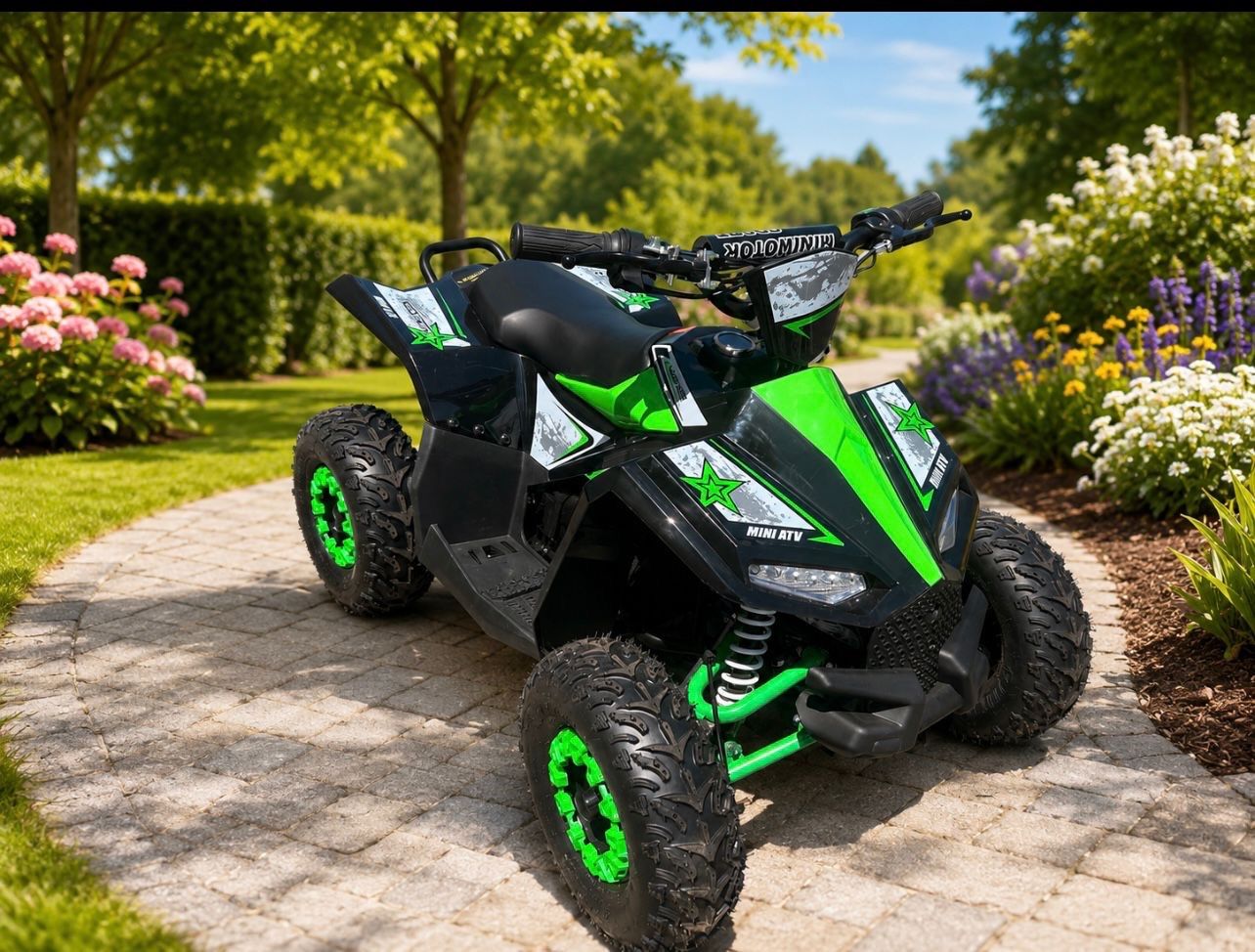 Veicoli per bambini: cooler E- Quad Kinder 1060 Sirius grün Geschenk Idee – Nuovo (secondo la descrizione) da Ruswil venduto da Trendigefahrzeuge 5