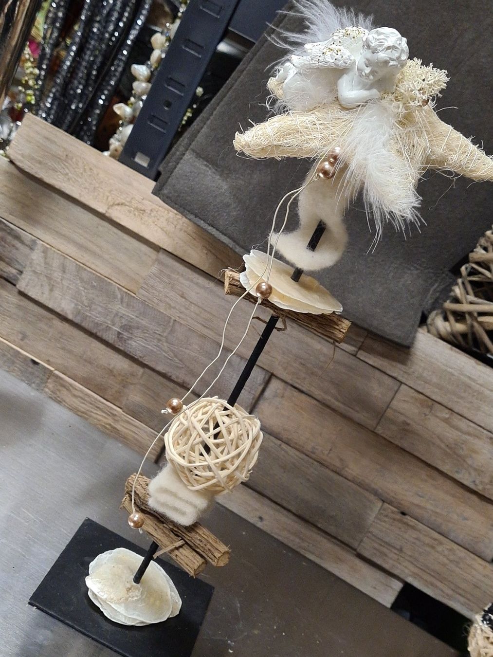 Tutte le decorazioni: Weihnachtsdeko mit Engel, Handarbeit – Nuovo (secondo la descrizione) da Amriswil venduto da kleindeko