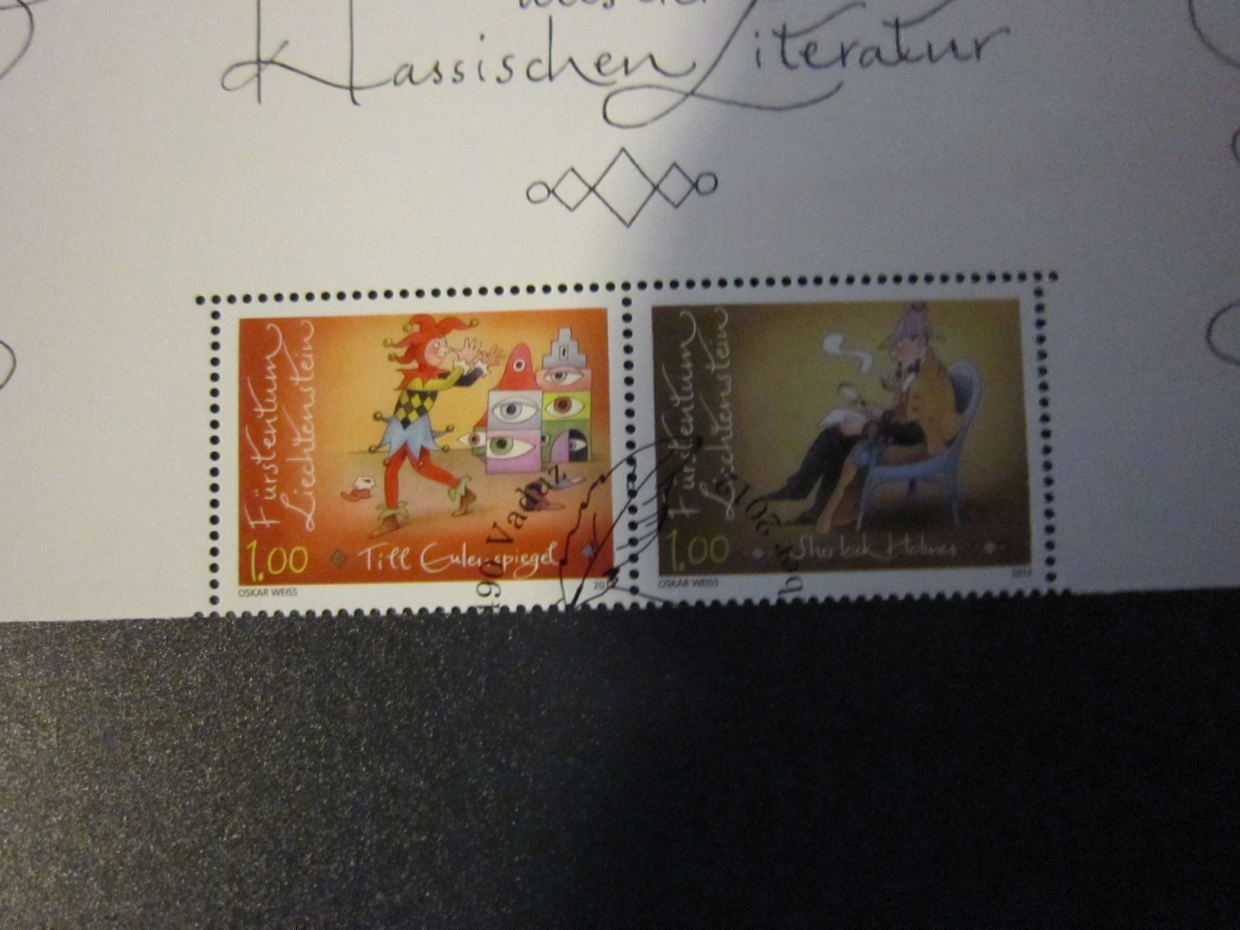 Tutti i francobolli: LIECHTENSTEIN - DECOUPES DU BLOC – Usato da Grand-Lancy venduto da Jc42 1