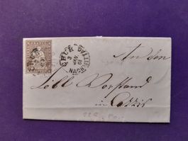 STRUBEL-Brief 1861 von Chur nach CAZIS 3.Jan.1861