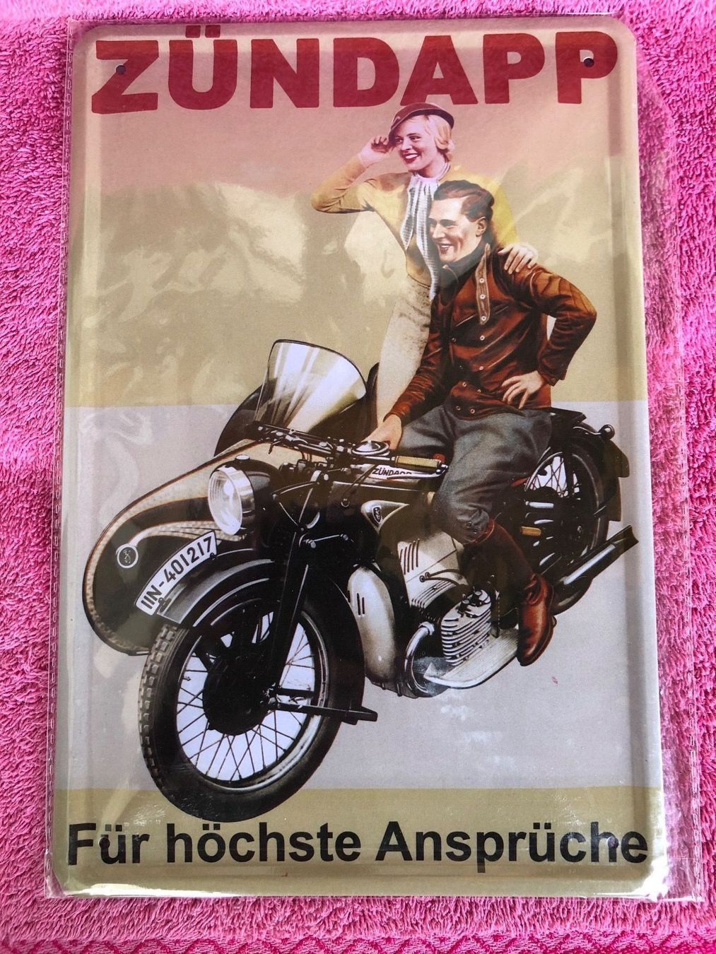 Insegne: Zündapp seitenwagen gespann classic – Nuovo (secondo la descrizione) da Reinach AG venduto da rares75