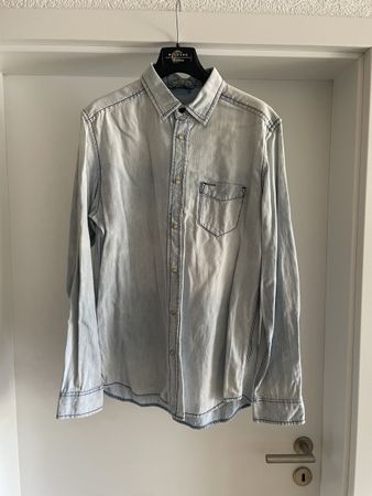 Chemise en jean Diesel homme bleu clair taille M bon état