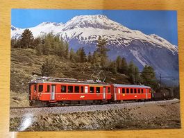 Postkarte RhB Triebwagen ABe 4/4 503 mit GmP
