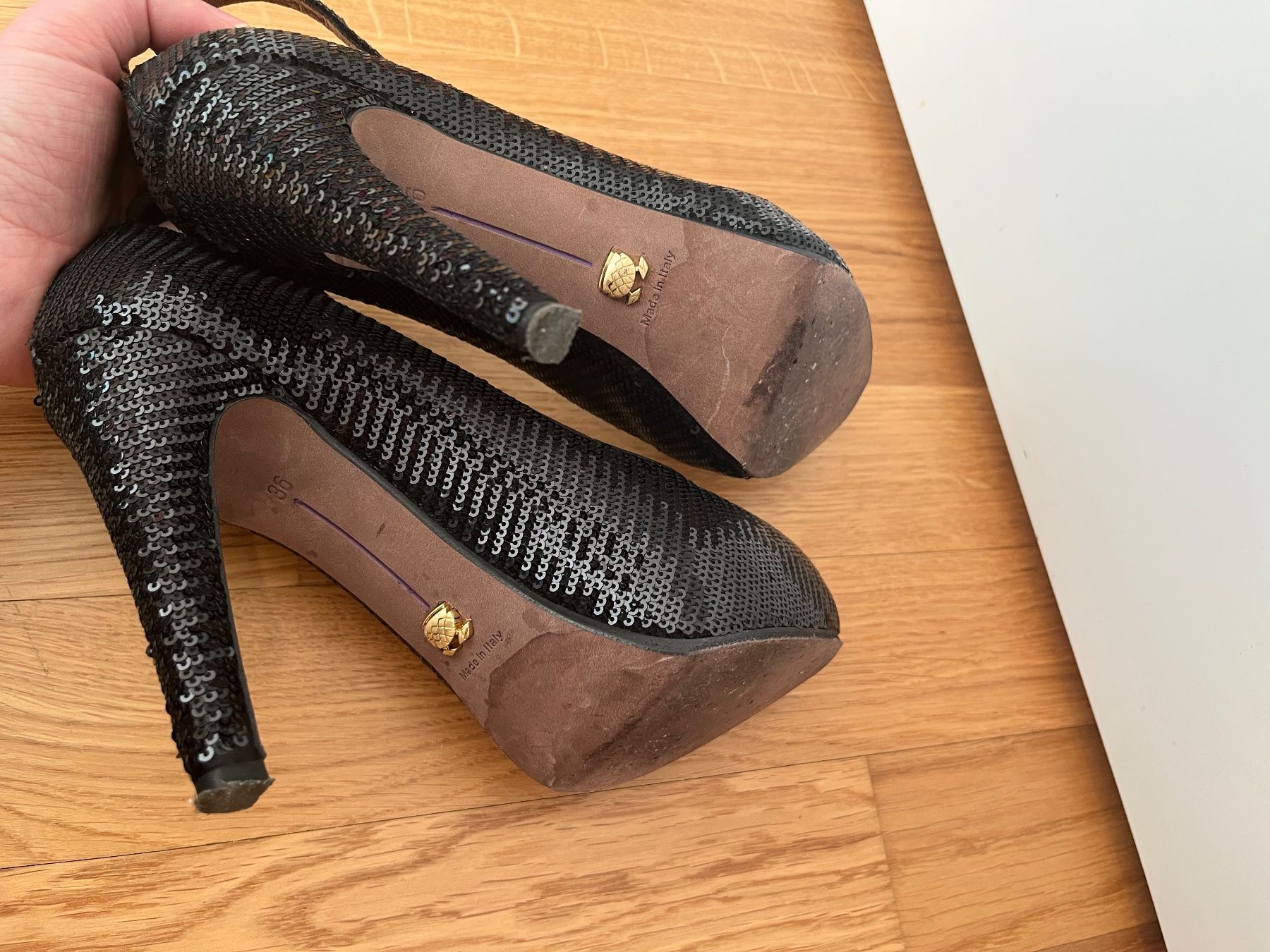 Navyboot Scarpe da donna: Navyboot Pumps mit Pailletten, Grösse 36 – Usato da Baar venduto da sim_5d6l 3