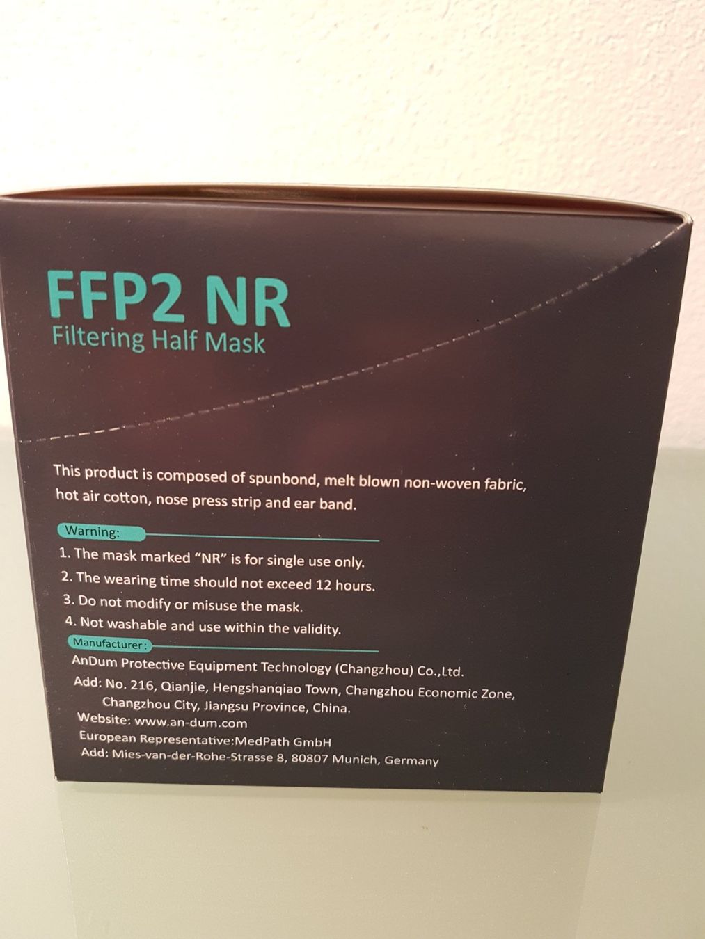 Gesichts- und Gehörschutz: Mascherine FFP2 NERO - scatola 50 pezzi – Neu und originalverpackt aus Massagno von Massimo037 6