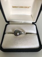 Sterlingsilberring mit Schwarzer Tahitiperle