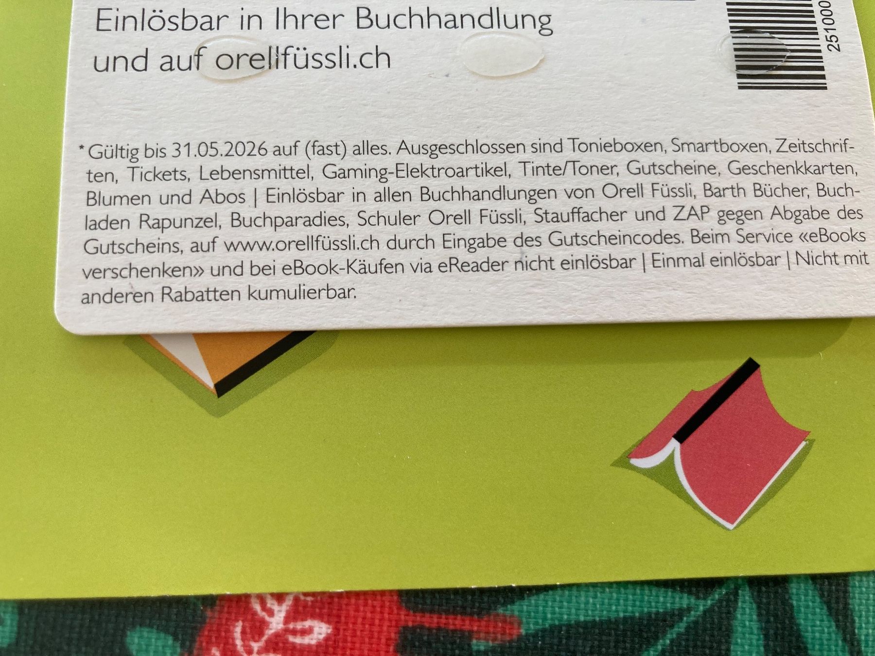 Gutscheine: Orell Füssli 20 % – Neu und originalverpackt aus Bülach von Stellina72 1