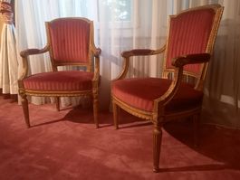 Paire Chaises louis XVI
