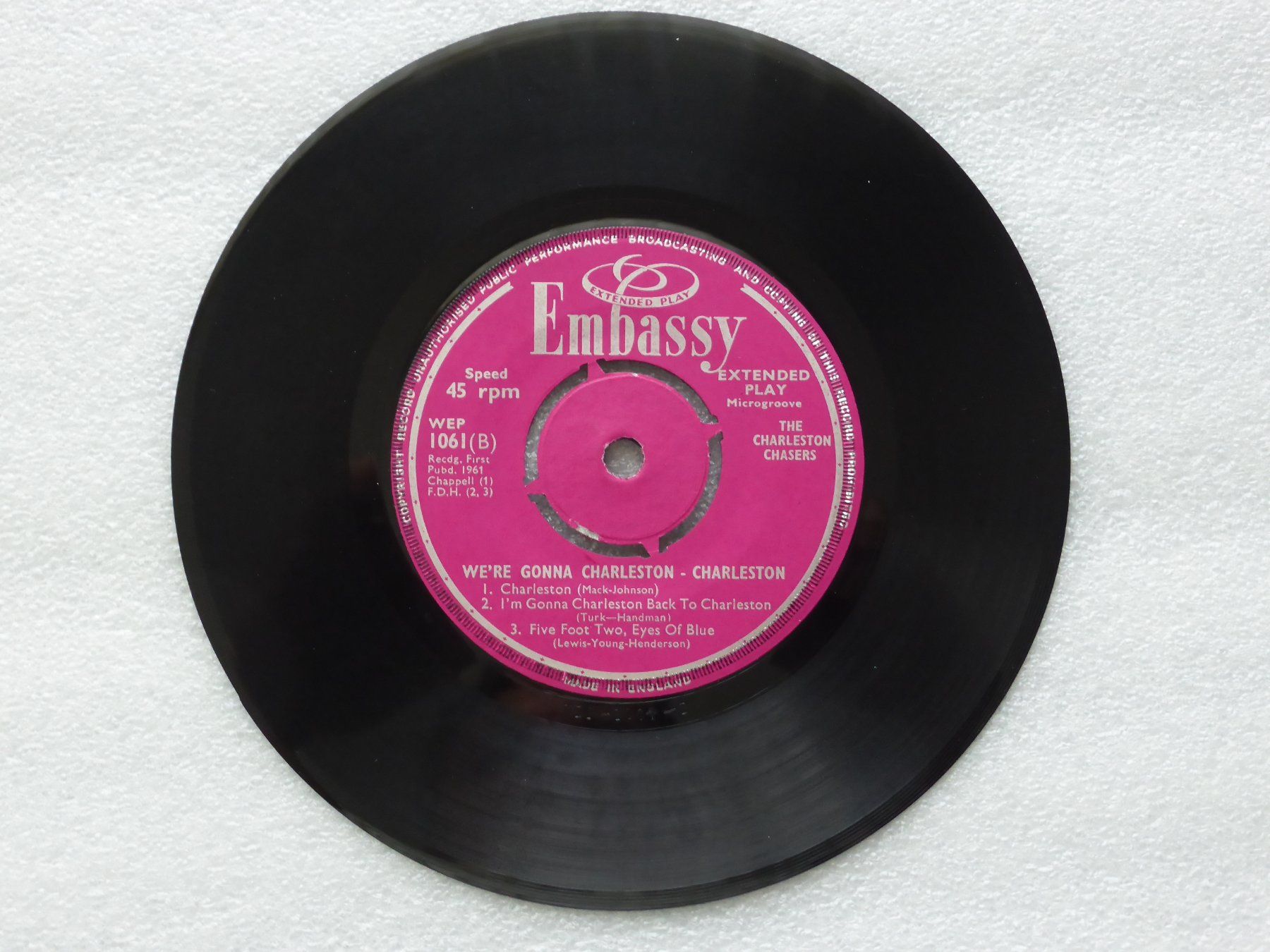 Dischi in vinile: Vinyl Single   EP  THE CHARLESTON CHASERS – Usato da Küssnacht am Rigi venduto da Mondkinder 2