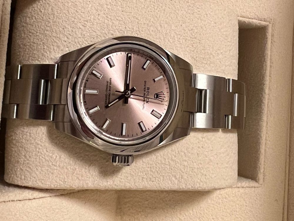 Rolex Oyster Perpetual 28mm pinkes Zifferblatt Kaufen auf Ricardo