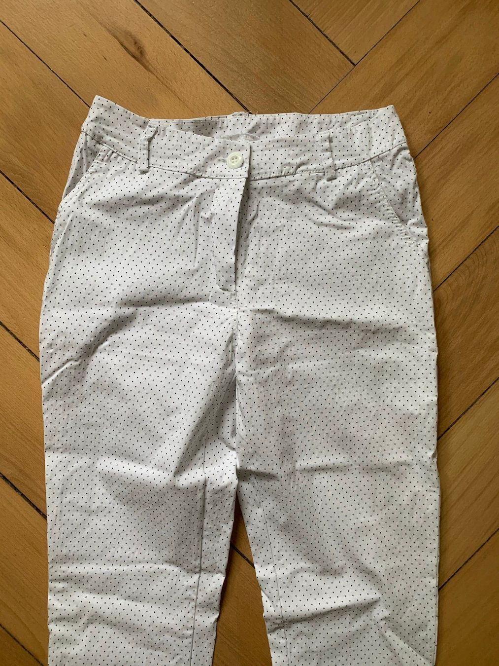 Pantaloni: Stretch Hose weiss Polka Dots - XS – Usato da Zürich venduto da Diazaio 1