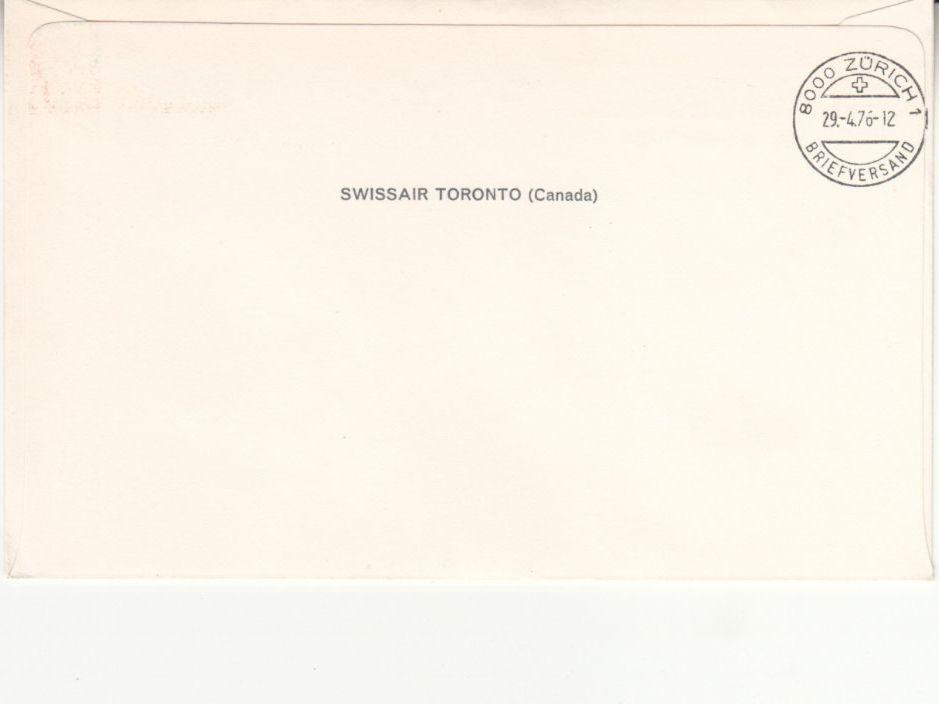 Tutti i francobolli: SLH RF 76.11 a Toronto - Zürich – Usato da Bürglen TG venduto da StampGraf 1