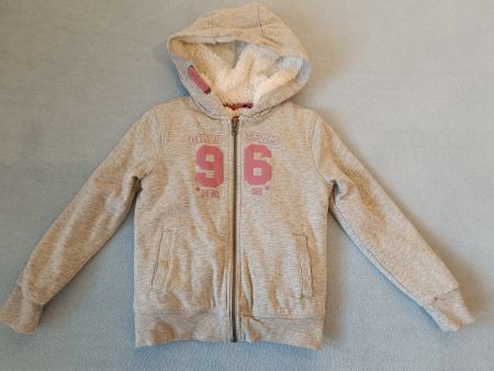 Neue gefütterte Sweatjacke 116/122