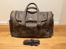 Marc Picard Crazy Horse Leather Weekend Bag