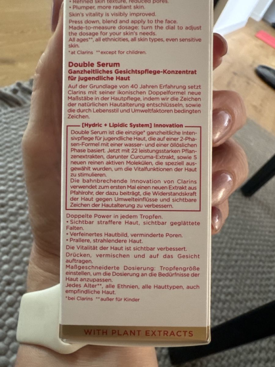 Cura del viso: Clarins Double Serum 50 ml neu – Nuovo e nell'imballaggio originale da Tscherlach venduto da Natico 1