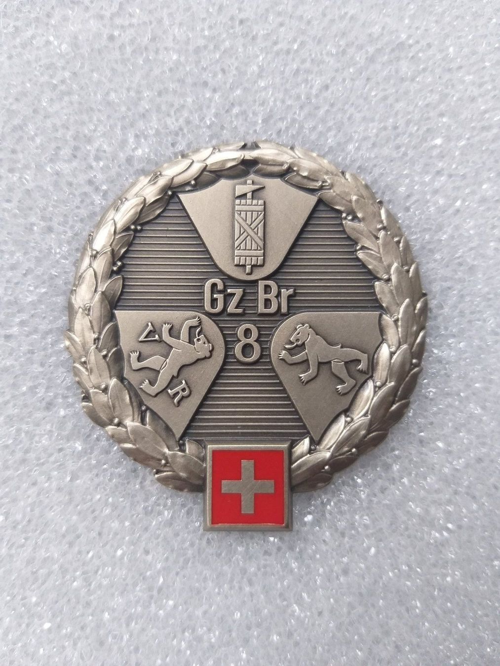 Placchette & Badge: Béretemblem Grenzbrigade 8 – Nuovo (secondo la descrizione) da Bauma venduto da SwissMilitaria